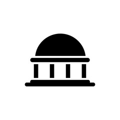 Dome Building with Layered Steps and Modern Architecture