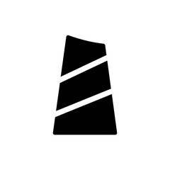 Cone Tower with Spiral Notch Representing Unique Architectural Design