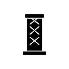 Cross Panel Tower with Flat Base Representing Architectural Landmark