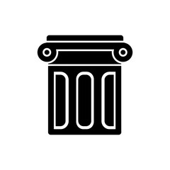 Column Set with Flat Header Representing Classical Architecture Design