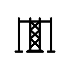 Crossbar Tower with Open Frame Representing Structural Architecture