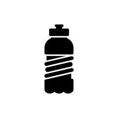 Water Bottle with Spiral Design Icon for Stylish Hydration