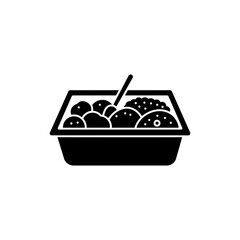 Tray with protein and grains balanced healthy meal portions