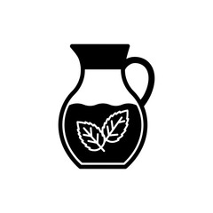 Mint Water in Carafe Refreshing Hydration Icon