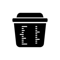 Container with Measured Food Portion Icon