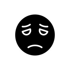 Tired Face with Dark Under-Eye Circles and Fatigue Expression