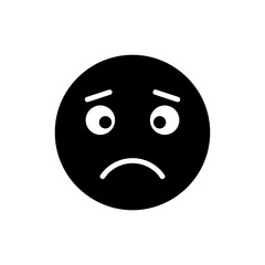 Sulking Mouth with Wide Eyes Showing Frustration and Sadness