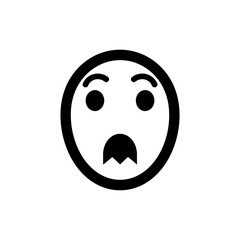 Stunned Face with Zigzag Mouth Expressing Shock and Surprise