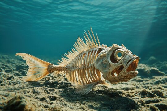 Underwater fish skeleton (1) - Powered by Adobe