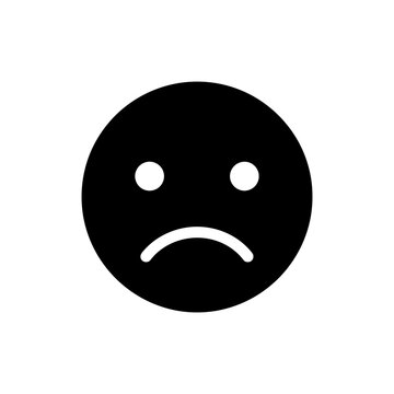 Mopey face with tiny frown showing sadness and disappointment