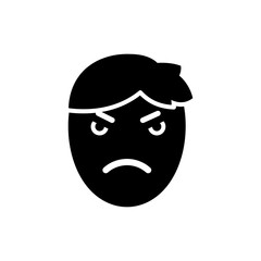 Frustration with Both Eyebrows Squeezed Showing Annoyance