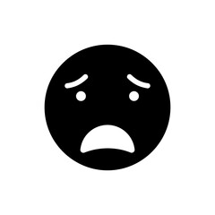 Disturbed person with mouth ajar showing shock and disbelief