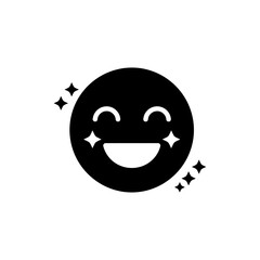 Obraz premium Delighted person with sparkly cheeks showing joyful expression