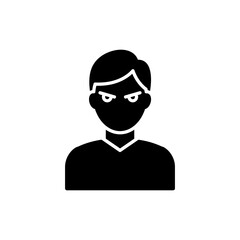 Confident look with intense eyes showing focus and determination