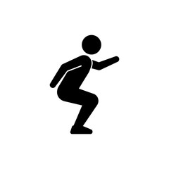 Squat Jump with Arms Behind Exercise Demonstrating Power and Explosive Movement