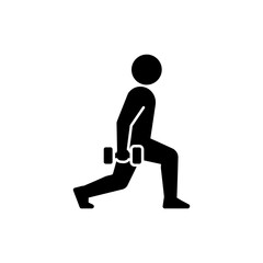 Person Doing Side Lunge with Dumbbell Strength Training Exercise