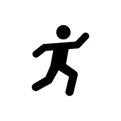 Person Jumping Forward With Arms Wide Fitness Move