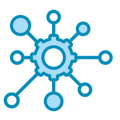 Connection Nodes  Icon Element For Design	