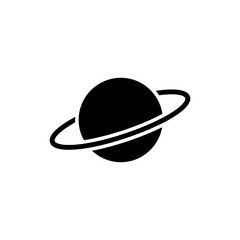 Planet icon surrounded by dynamic energy ring