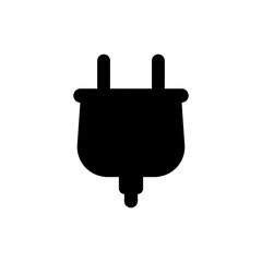 Obraz premium Eco electric plug icon shaped like a tree trunk for green power