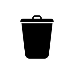 Half full bin with green waste icon for organic disposal systems