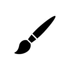 Paintbrush tool with angled bristles tip