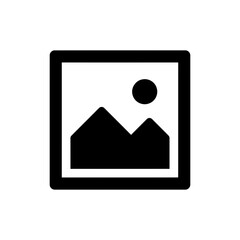 Gallery icon with landscape image for photo or media collections