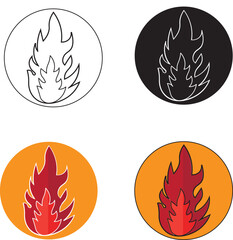 fire flame icon symbol that can be used on all platforms fire hazard sign