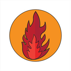 fire flame icon symbol that can be used on all platforms fire hazard sign