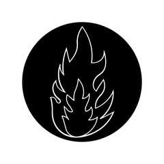 fire flame icon symbol that can be used on all platforms fire hazard sign