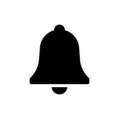 Bell Icon with Single Ringer Notification Symbol