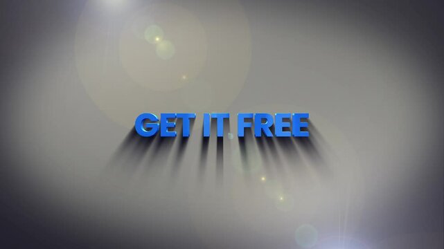 Get It Free 3D Text Animation for Downloadable Resources and Free Access Offers – 4K Marketing Clip