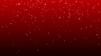 Falling snowflakes on a red gradient background for festive holiday designs - Powered by Adobe
