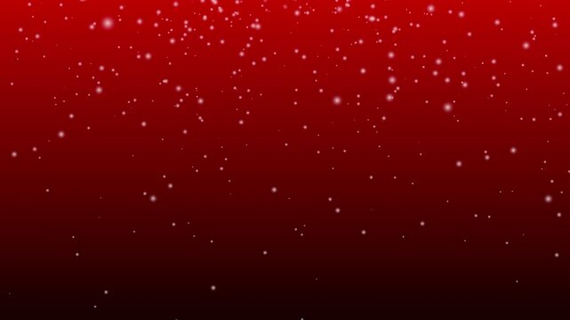 Falling snowflakes on a red gradient background for festive holiday designs