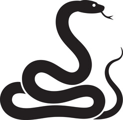 Snake silhouette vector illustration