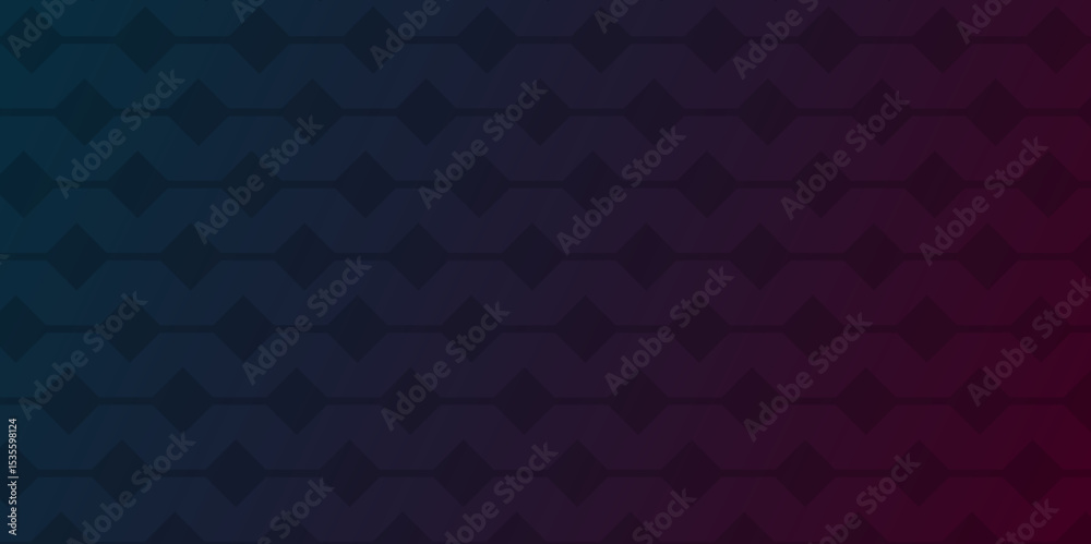 Fototapete Dark Green, purple vector template in triangles. Abstract Geometric Pattern generative computational art illustration.  Modern op art abstract background  Best design for your ad, poster, banner. 