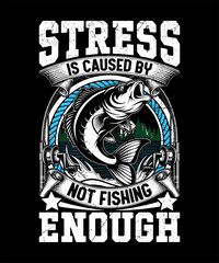 Fishing T Shirt Design Vector