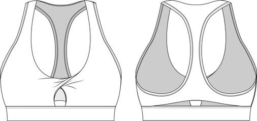 vector illustration of sports bra © Firoz