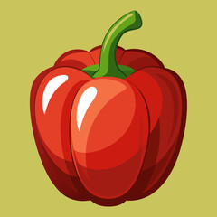 vector illustration of an orange tomato