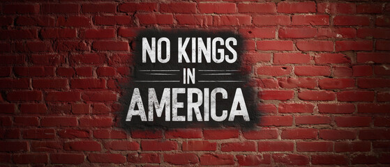 Fototapeta premium No kings in america a bold statement on equality and freedom in urban spaces