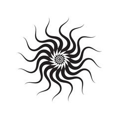 Decorative Abstract Mandala Design – Sun Inspired Pattern (Vector Art)