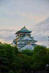 Obraz premium Osaka Castle, Osaka, Japan