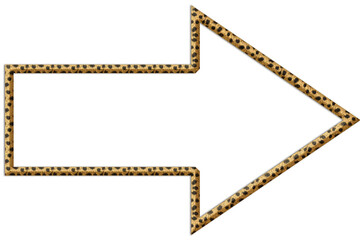 arrows without background in jaguar fur color