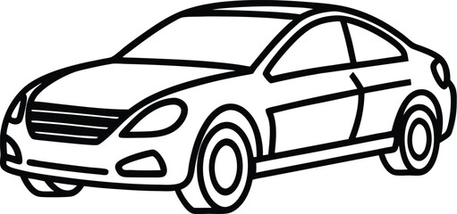 Luxury sport convertible concept car vector illustration