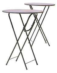 A tables in a summer cafe on white