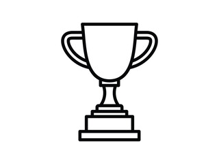 Trophy Cup Icon for Success and Reward Concepts