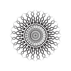 Intricate Circular Mandala Pattern – Geometric Decorative Design