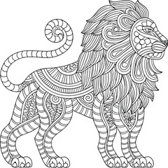 Hand-drawn animal vector art illustration featuring lion, eagle, and dragon designs perfect for tattoo sketches or symbolic drawings