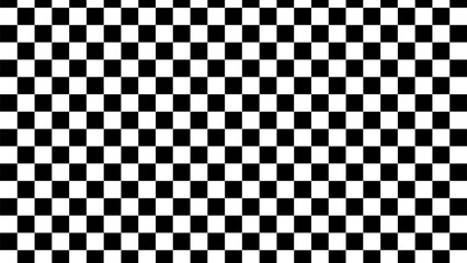 Fototapeta premium A black and white square pattern. A checked black and white background.