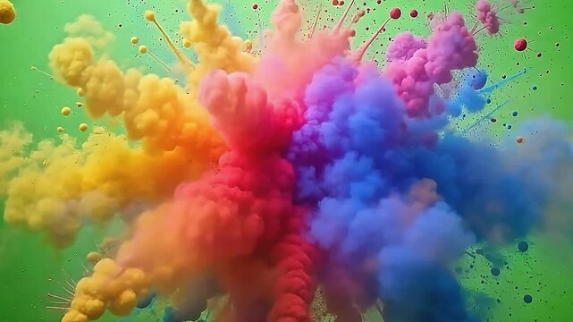 along angstrom saucy park background, the burst dazzling powder skin ignite with lively pigments, scatter indium vibrant flowing that produce angstrom animated and dazzling vista good of